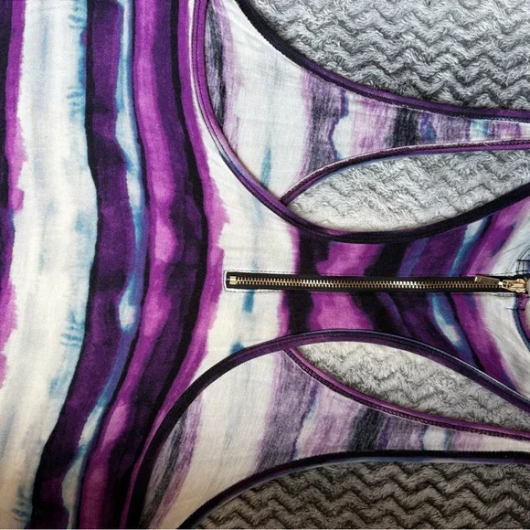 Dynamite Purple Striped Racerback Tank - Picture 5 of 7